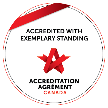 Logo Agréé avec mention d'honneur de Accreditation Agrément Canada