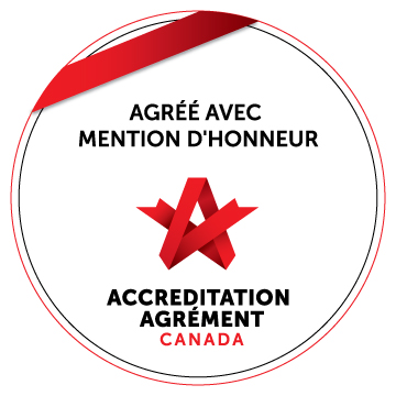 Logo Agréé avec mention d'honneur de Accreditation Agrément Canada