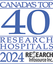 Logo Canada's top 40 research Hospitals 2024